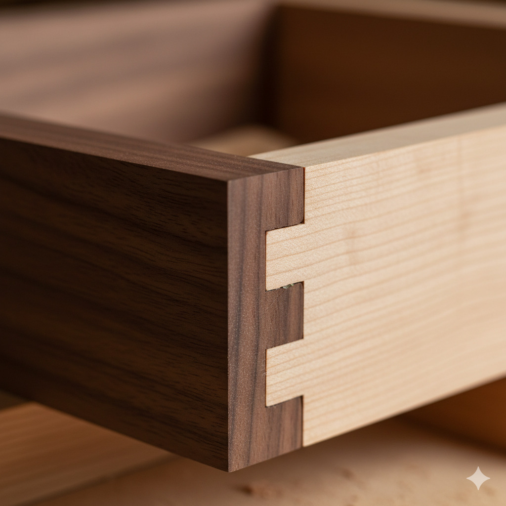 Detalle de unión artesanal